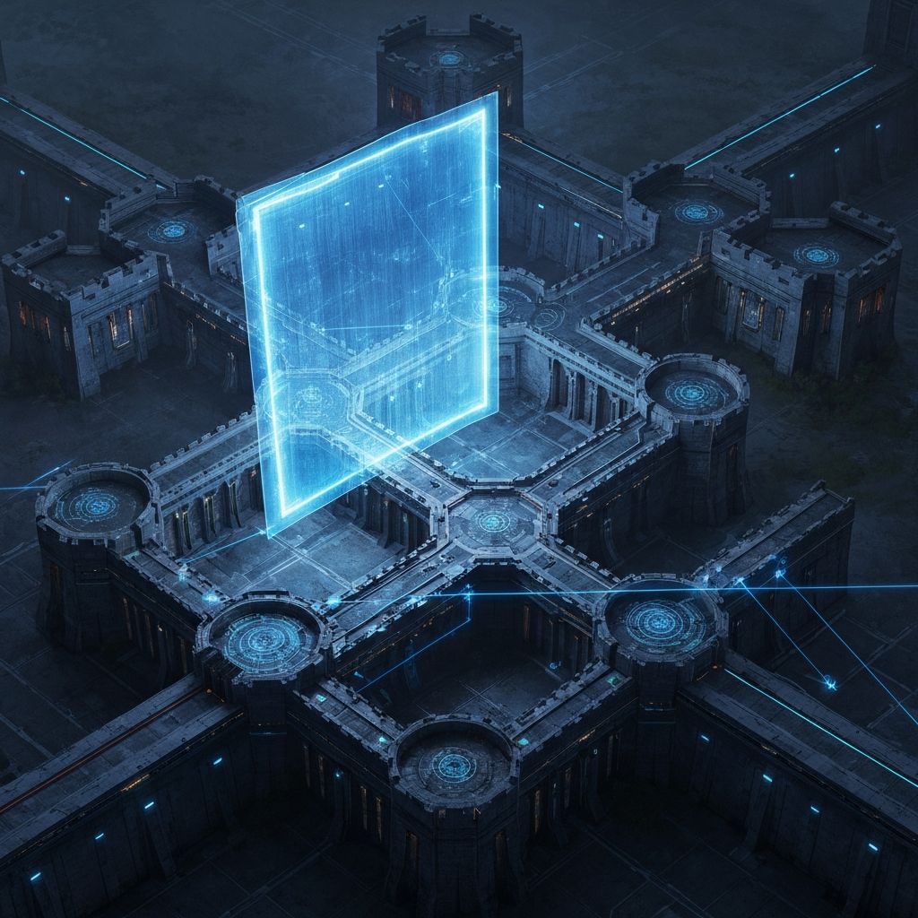 Digital Fortress Security Concept
